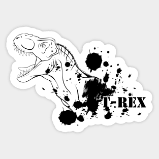 T-Rex Ink Spatter Sticker